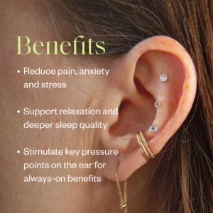 KUBOZN® Crystal Ear Seed Kit: Needle-Free Acupressure for Holistic Balance