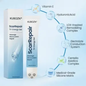 KUBOZN® Triple-Roller Microcurrent ScarRepair Gel